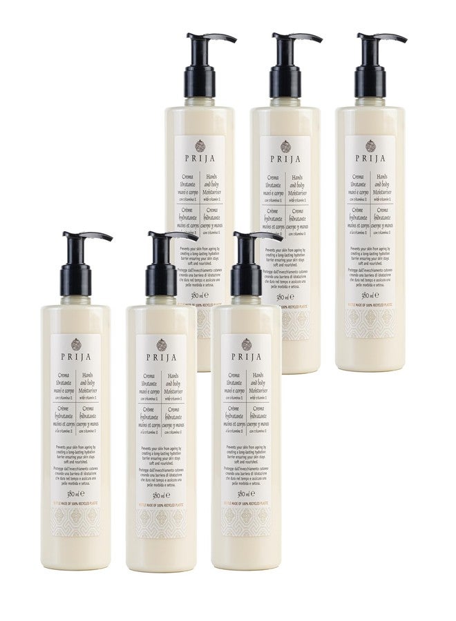 Prija Hands and Body Moisturizer Hydrates and Protects the Skin with Vitamin E, Helps Protect Skin from Ageing by Creating Long Lasting Hidration 6 x 12.85 Fl. Oz - Image 1